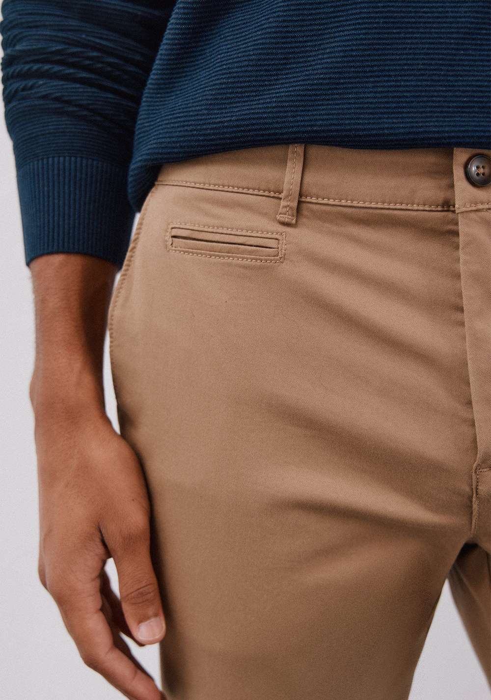 Pantalón Chino Ligero Slim Fit Cortefiel 3