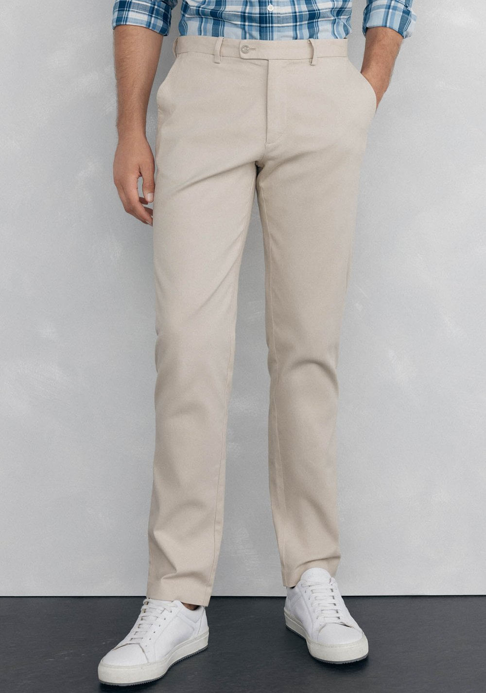 Pantalón Chino Textura Regular Fit Cortefiel