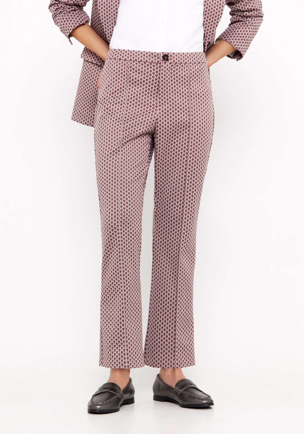 Pantalón de Jacquard de Punto Cortefiel