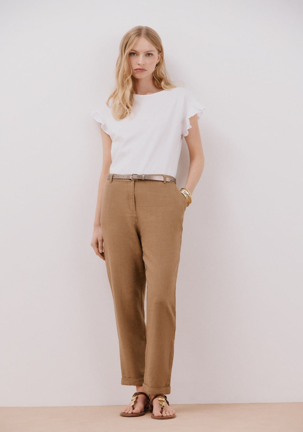 Pantalón de Lino Cortefiel 2