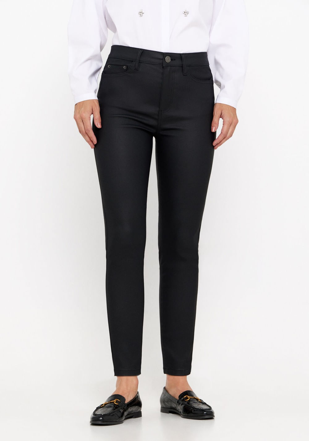 Pantalón Push Up Resinado Cortefiel