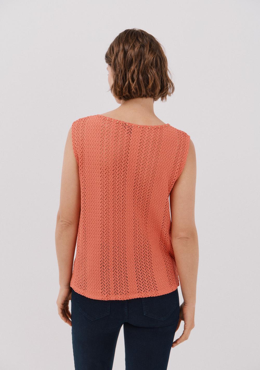 Top sin Mangas Crochet Cortefiel 3