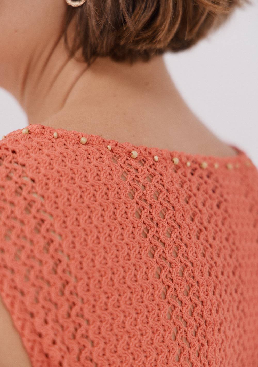 Top sin Mangas Crochet Cortefiel 4