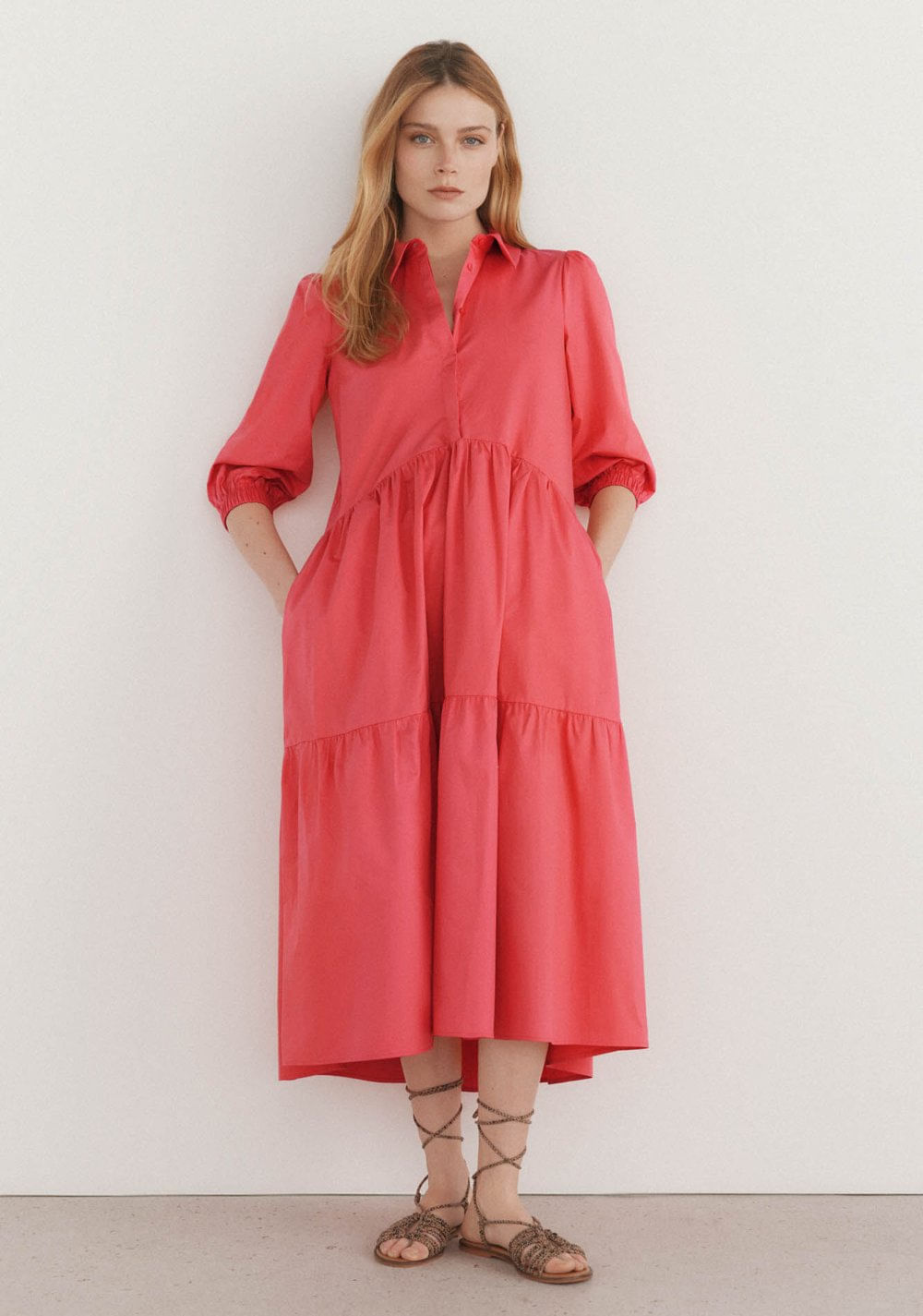 Vestido Camisero Popelín Cortefiel