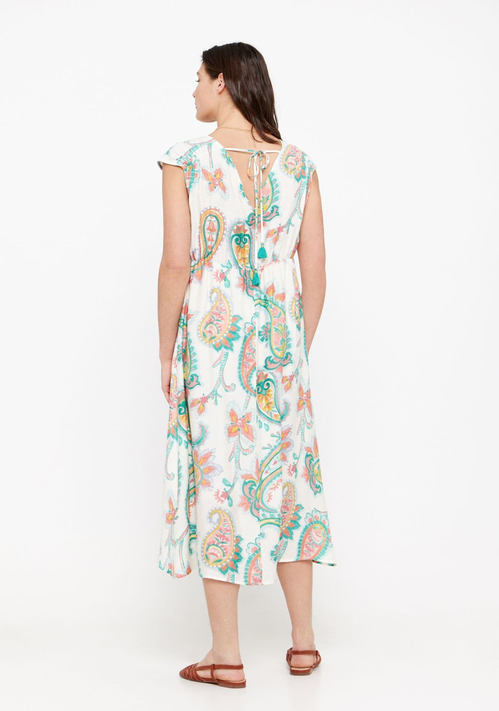 Vestido Estampado Largo Cortefiel 3