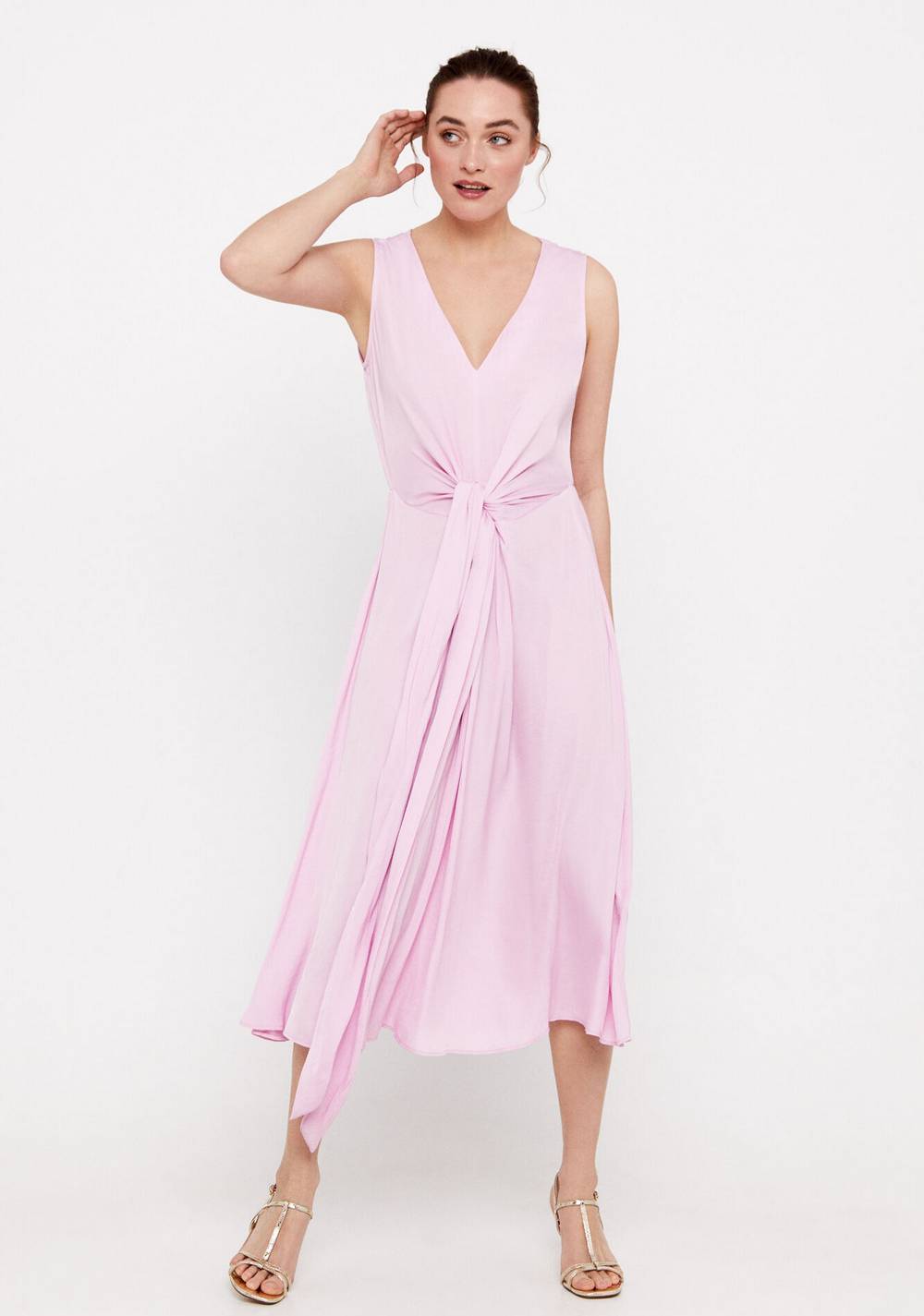 Vestido Satinado Sostenible Cortefiel