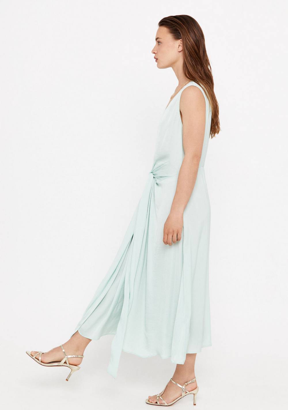 Vestido Satinado Sostenible Cortefiel 3