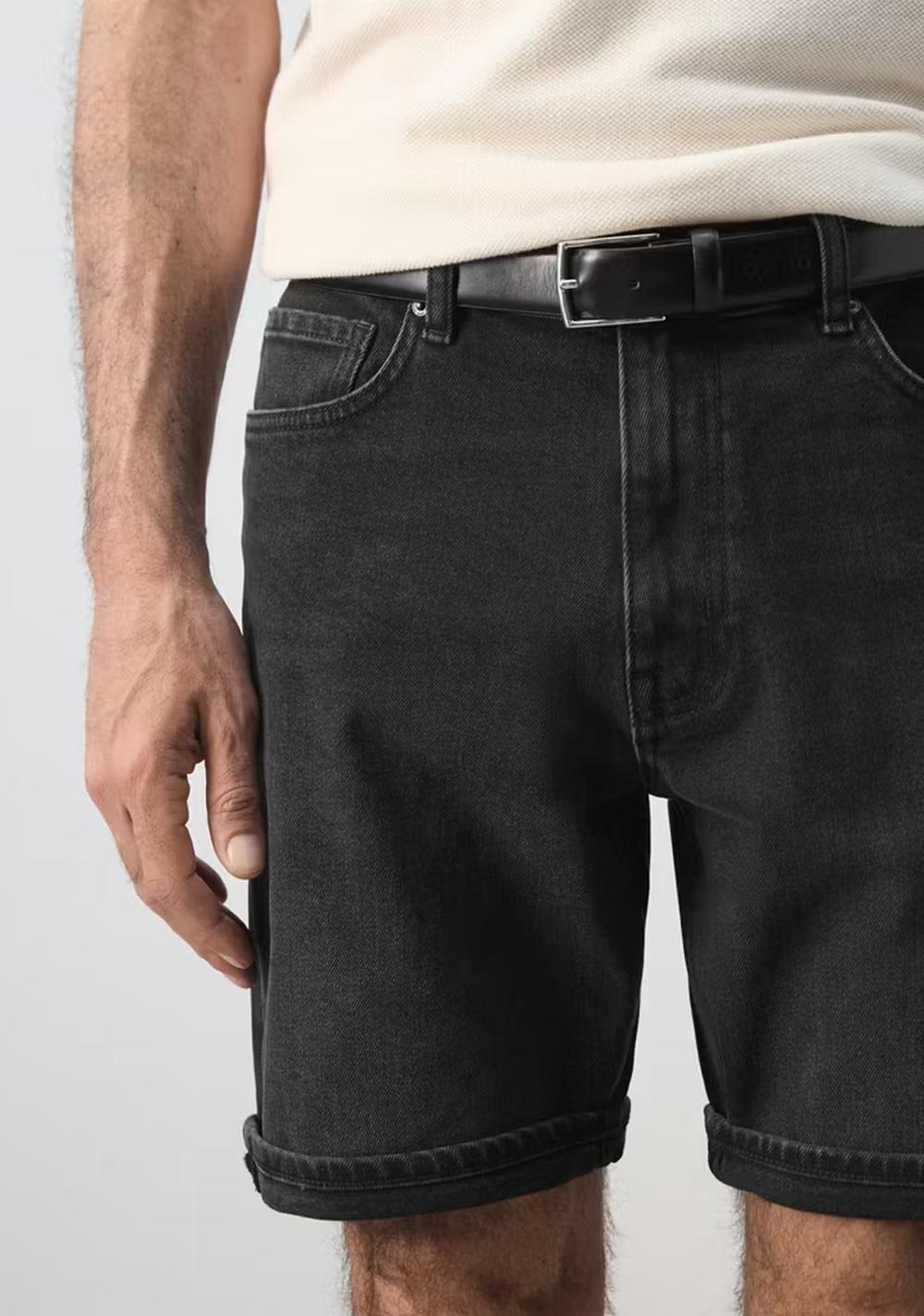 Bermuda Slim Fit Dobladillo Mango 4