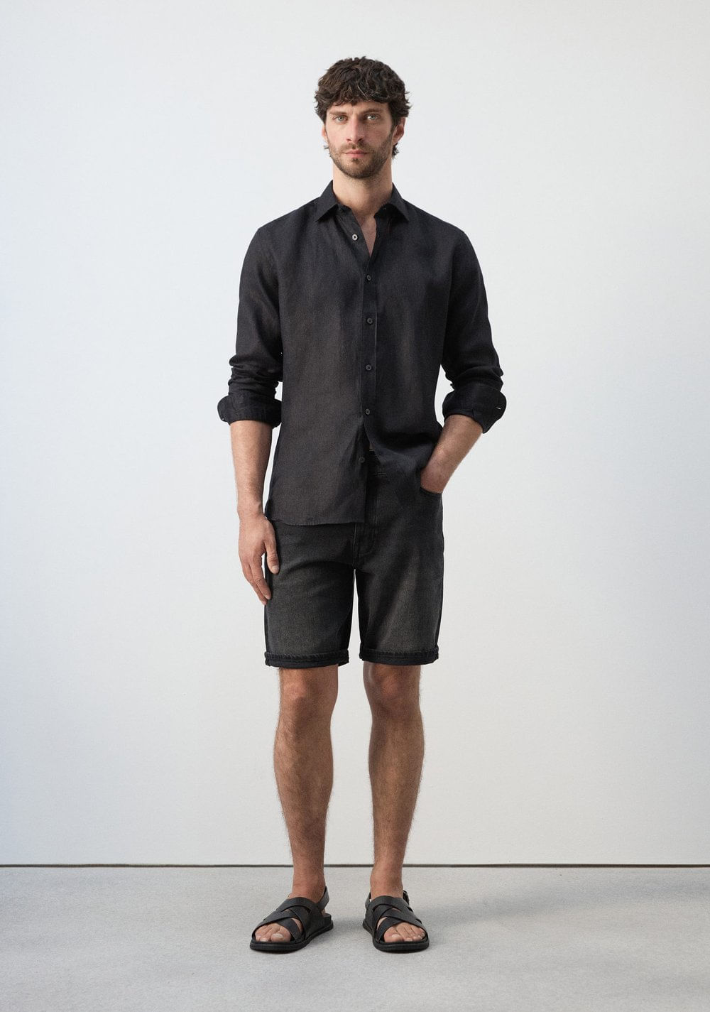 Bermudas de Jeans Slim Fit Mango 2