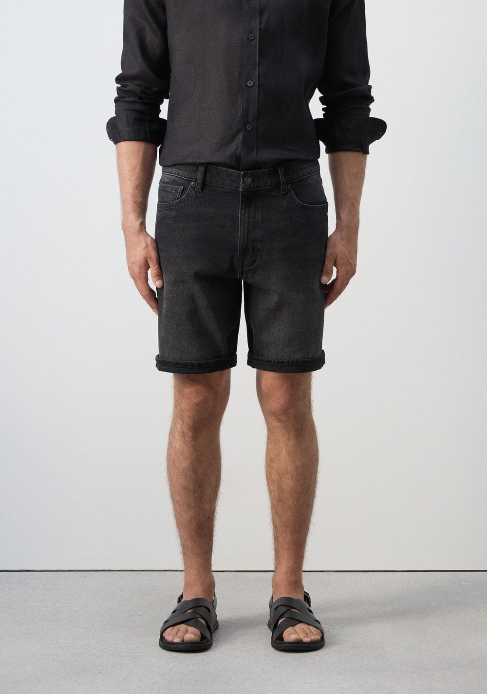 Bermudas de Jeans Slim Fit Mango Imagen Principal