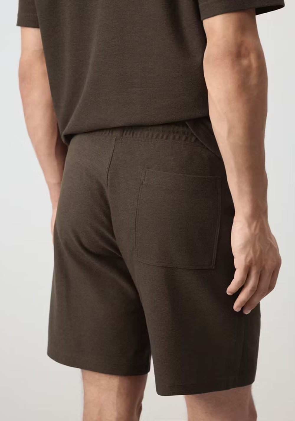 Bermudas Mezcla Algodón Textura Cordón Mango 5