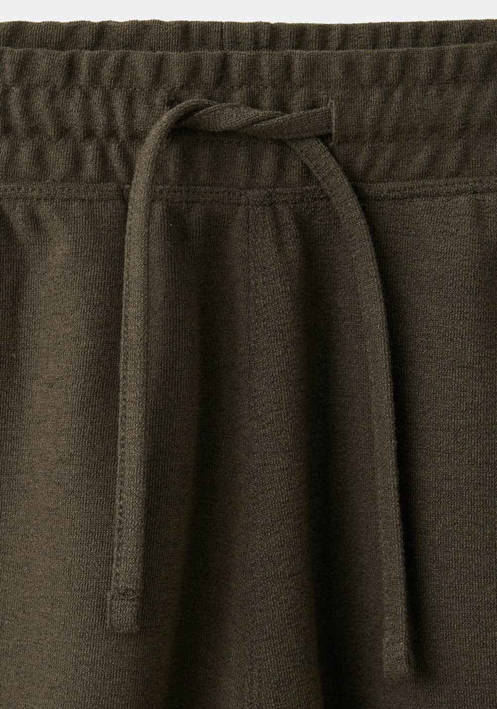 Bermudas Mezcla Algodón Textura Cordón Mango 7
