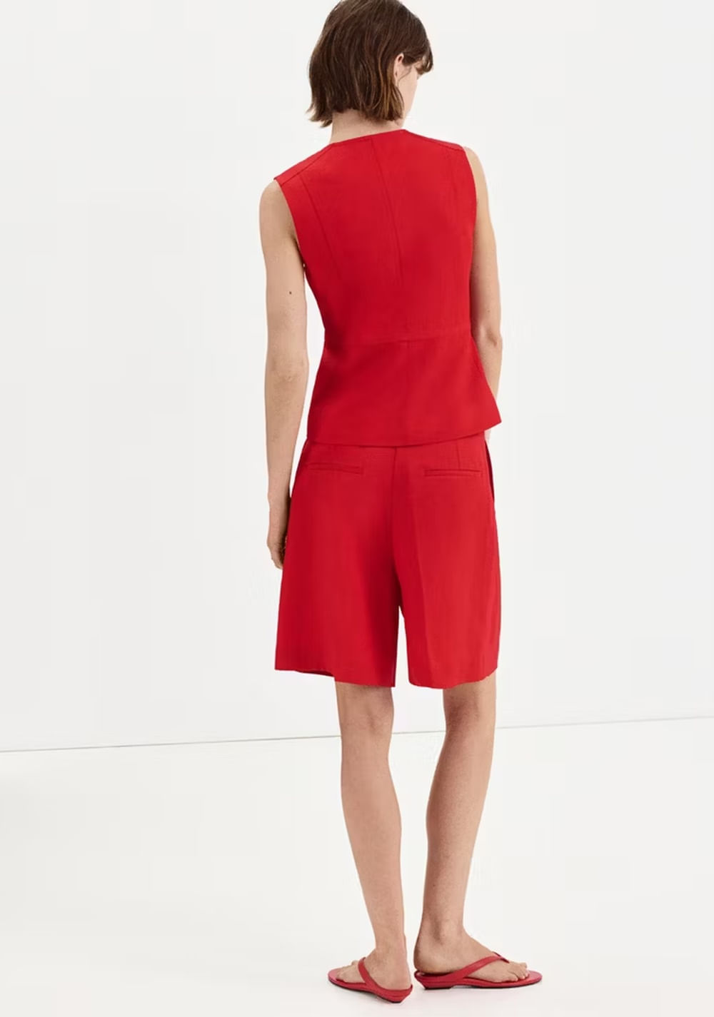 Bermudas Rectas Tiro Medio Mango 3