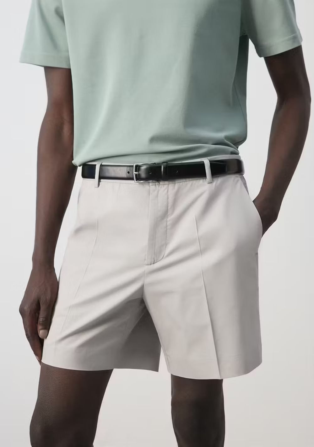 Bermudas Slim Fit Algodón Lyocell Mango 4