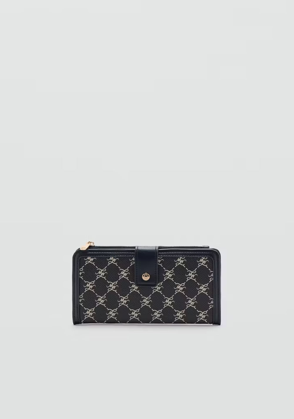 Billetera Grande Estampado Logo Mango