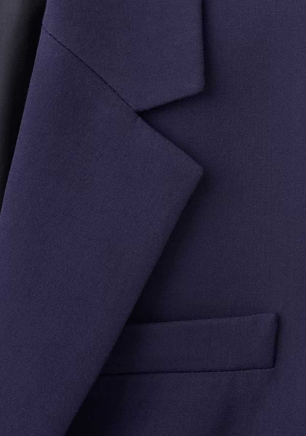 Blazer Recta Bolsillos Solapa Mango 6