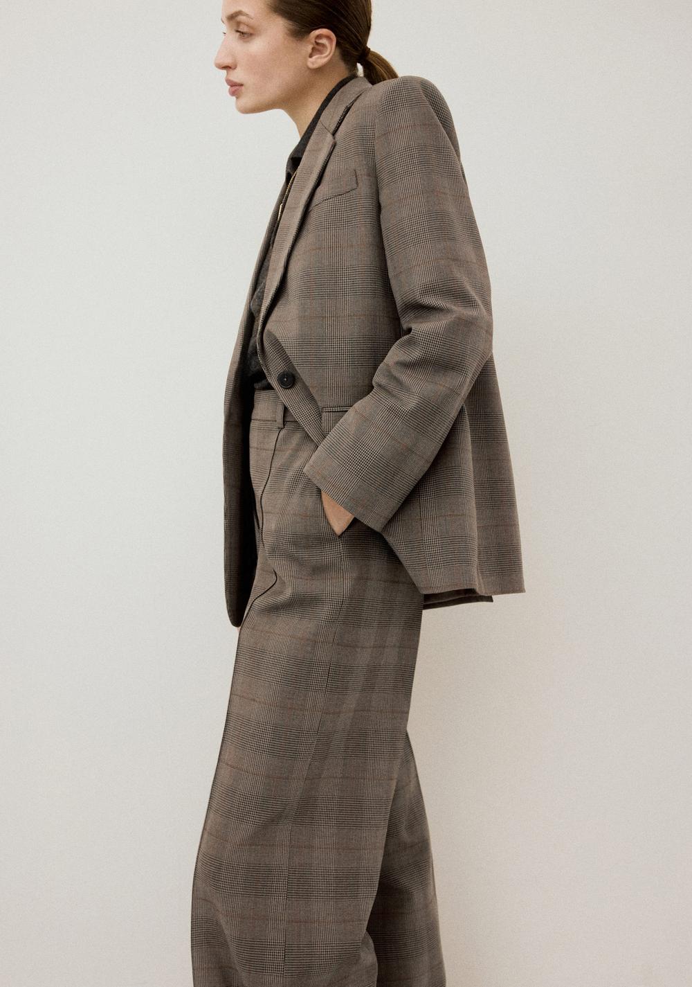 Blazer Traje Cuadros Mango Imagen Principal