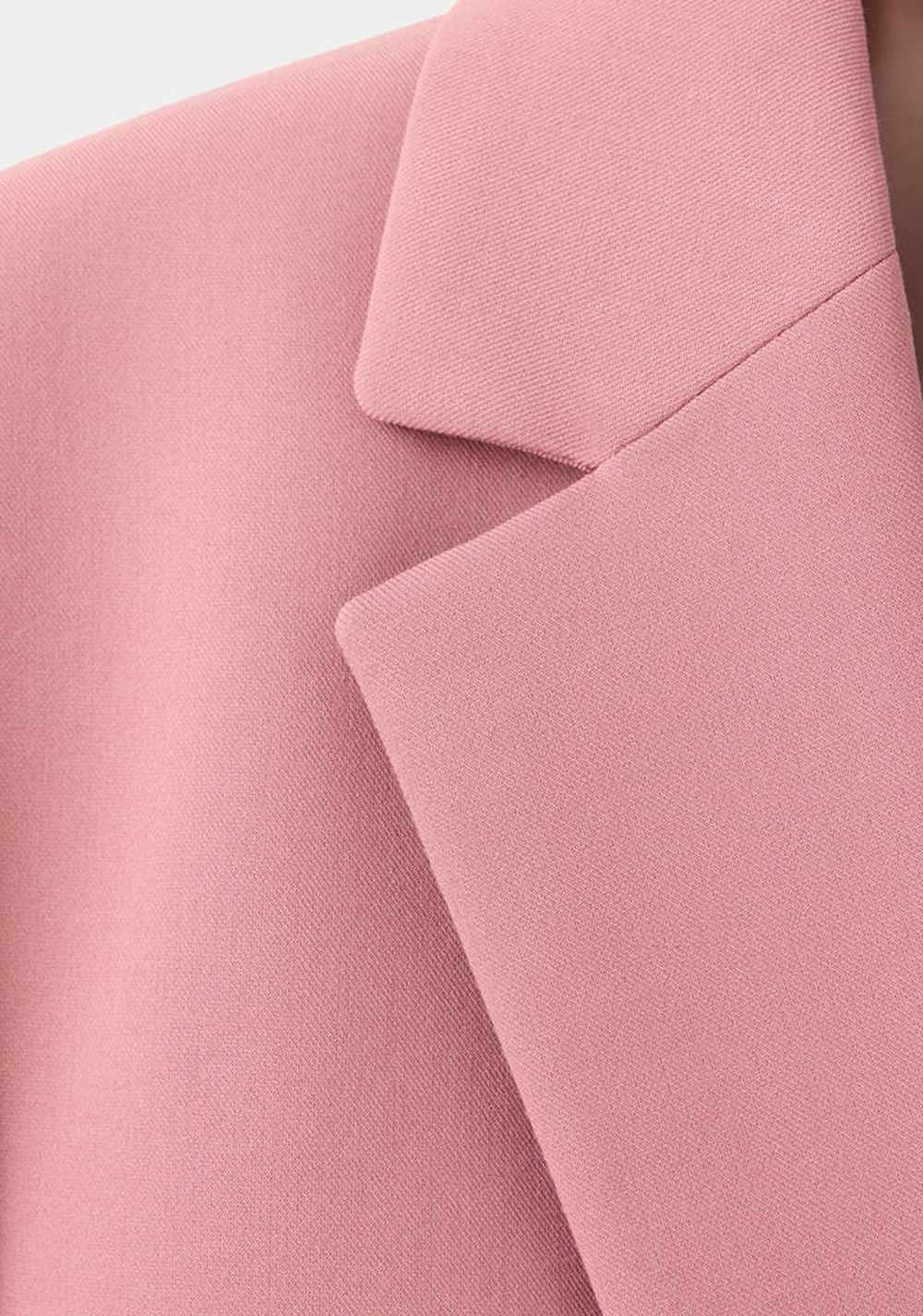Blazer Traje Recta Bolsillos Mango 6