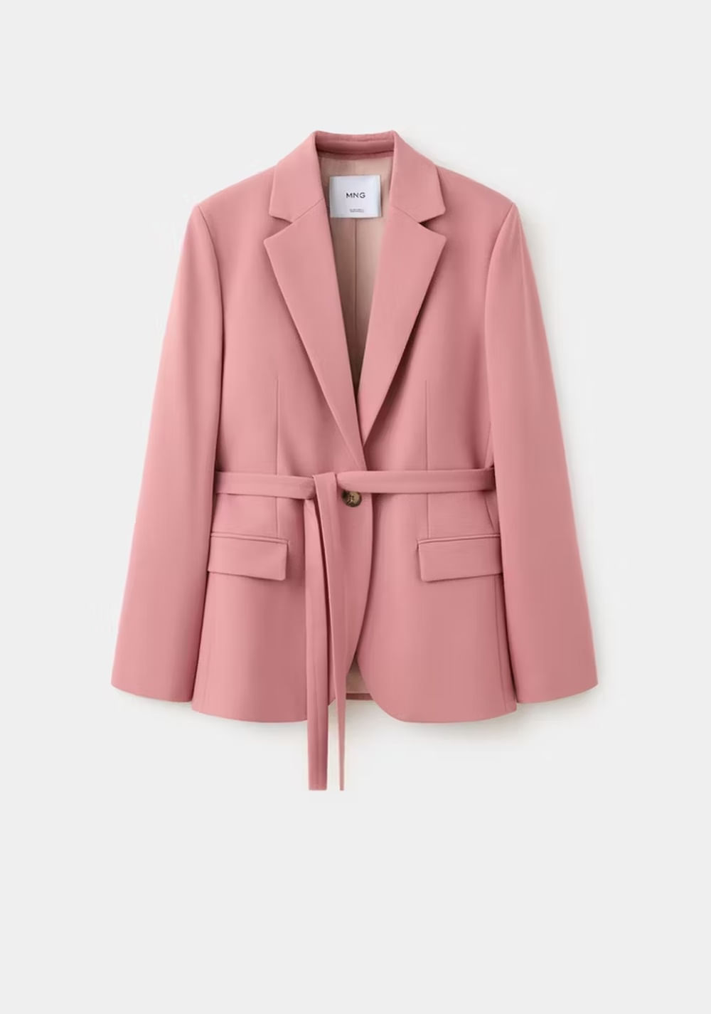 Blazer Traje Recta Bolsillos Mango 7