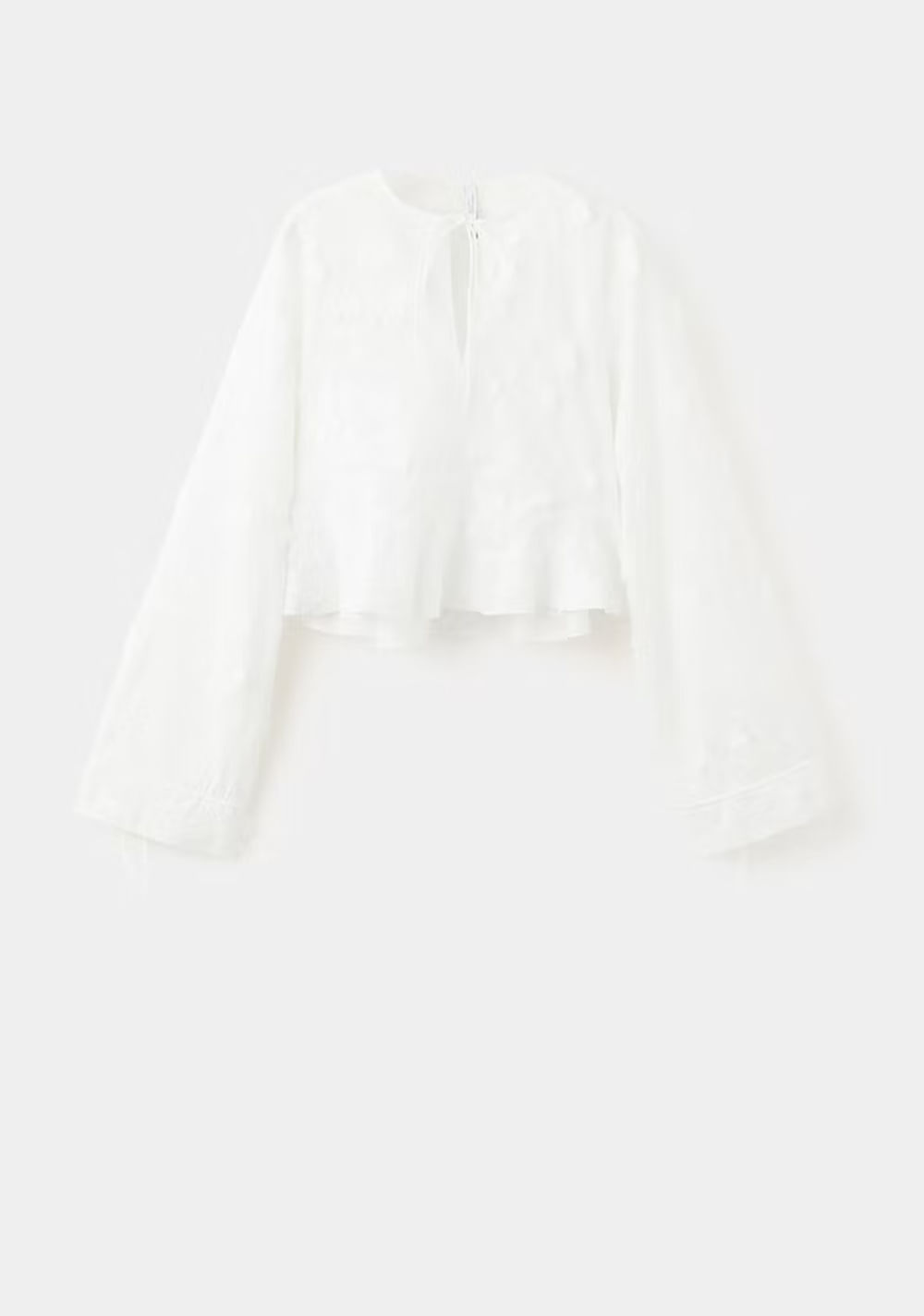 Blusa Algodón Bordados Florales Mango 7