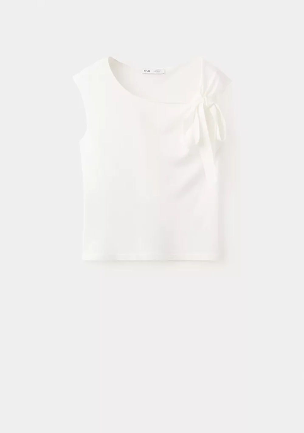 Blusa Punto Fino Detalle Lazo Mango 8