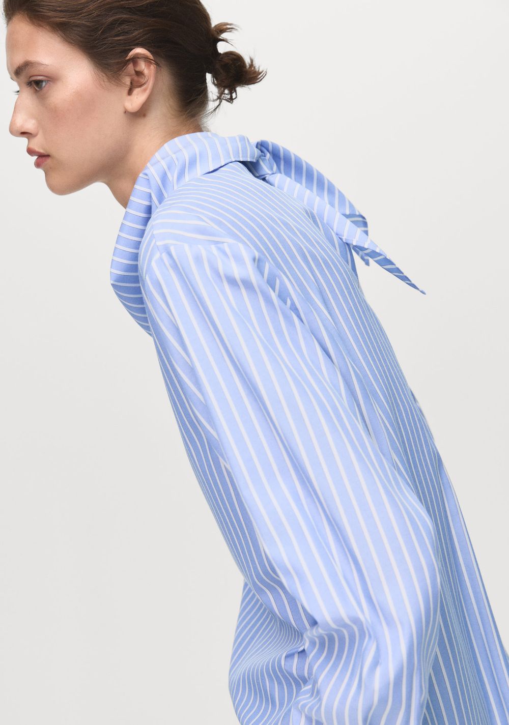 Blusa Rayas Pañuelo Mango 6
