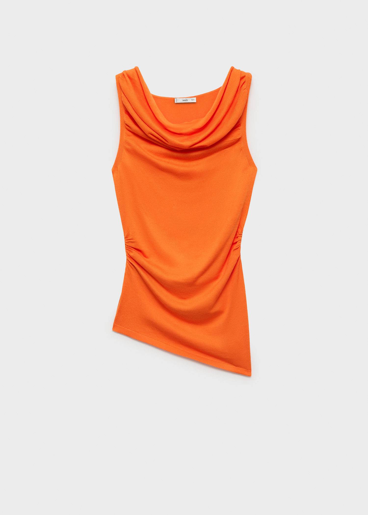 Blusa Top Punto Drapeado Mango 2
