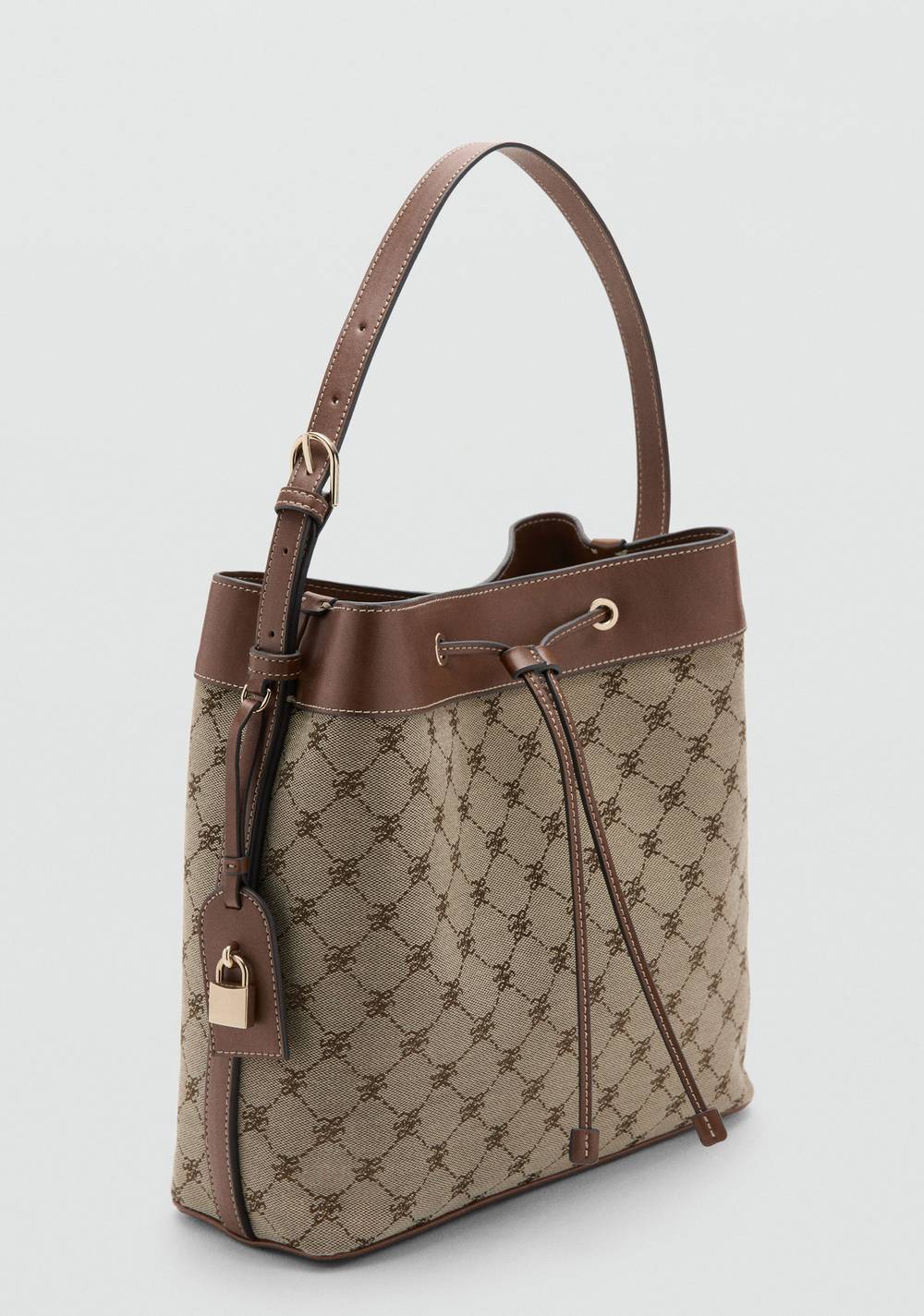 Cartera Bucket Logo Jacquard Mango 2