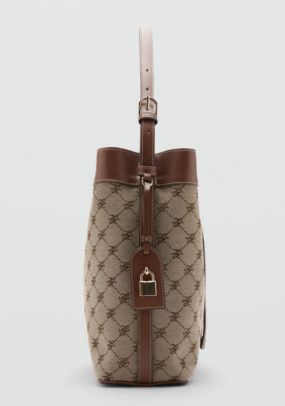 Cartera Bucket Logo Jacquard Mango 3