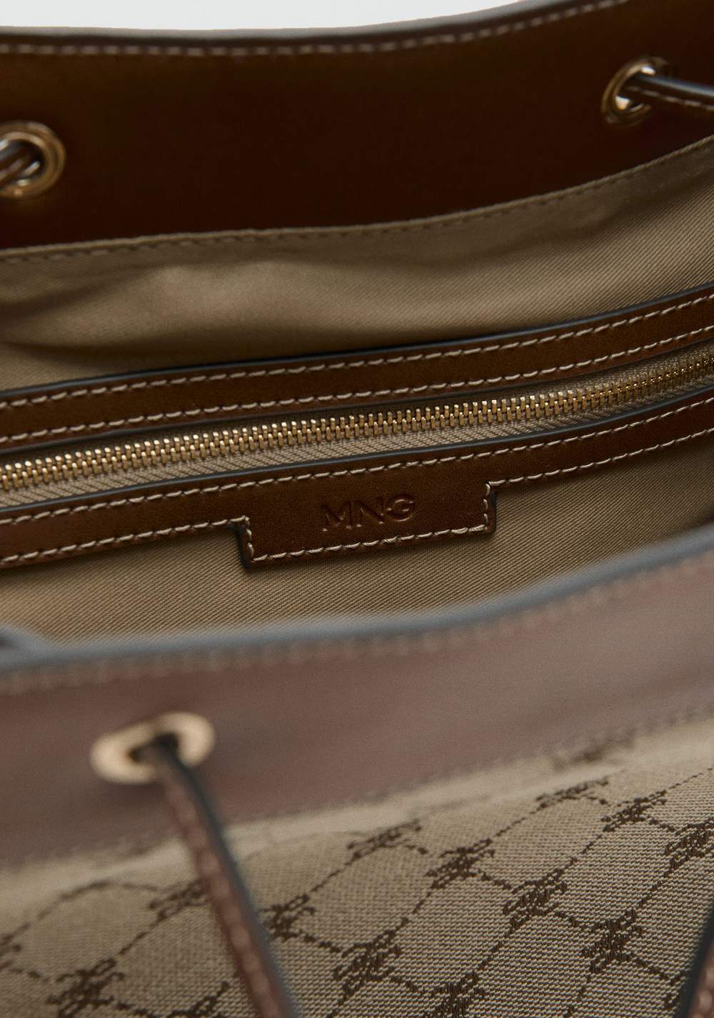 Cartera Bucket Logo Jacquard Mango 5