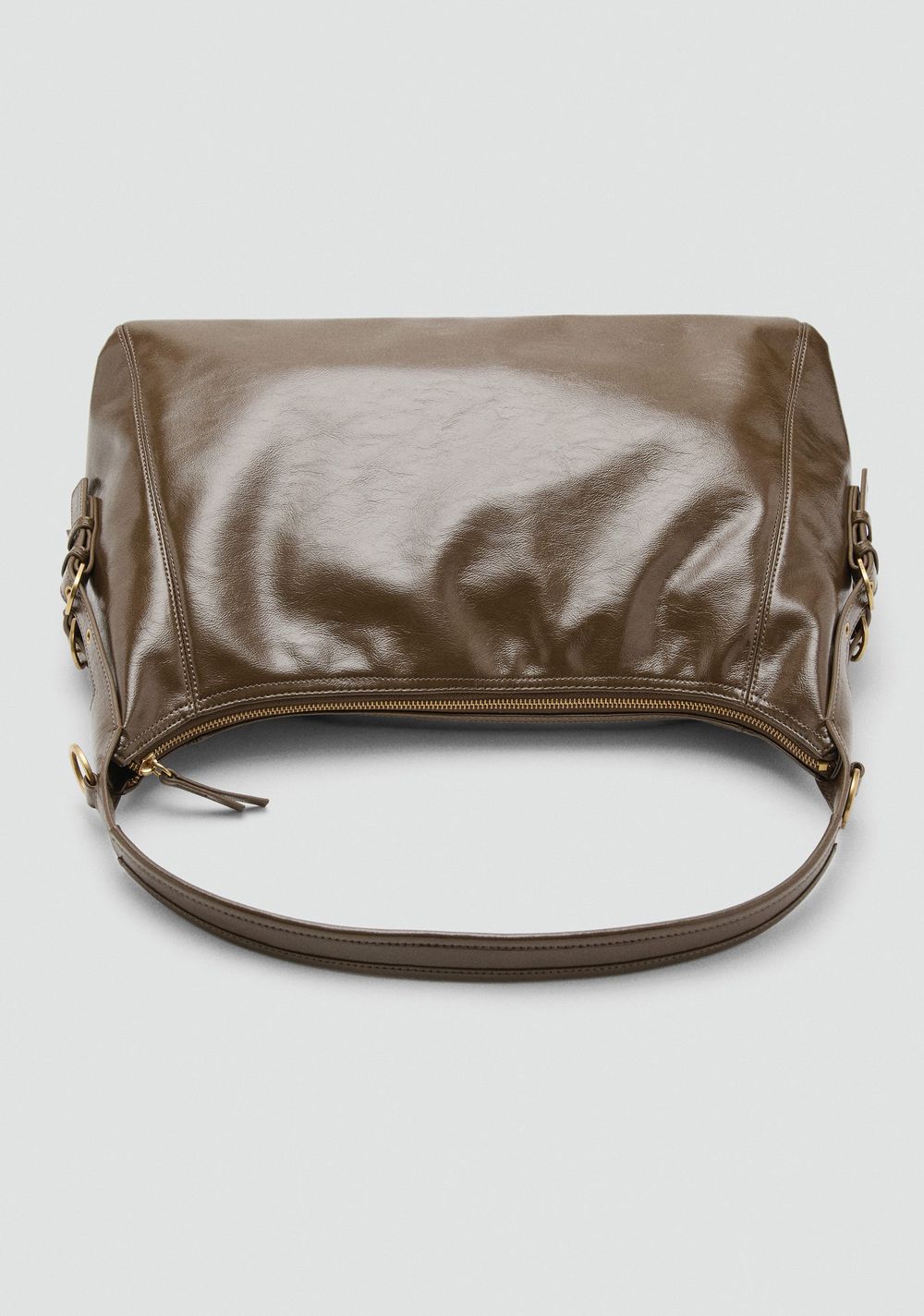 Cartera de Hombro Detalle Hebillas Mango 6