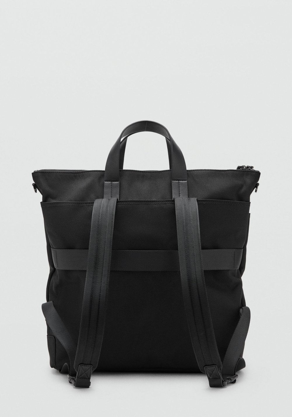 Bolso Multifuncional Combinado Piel Mango 4