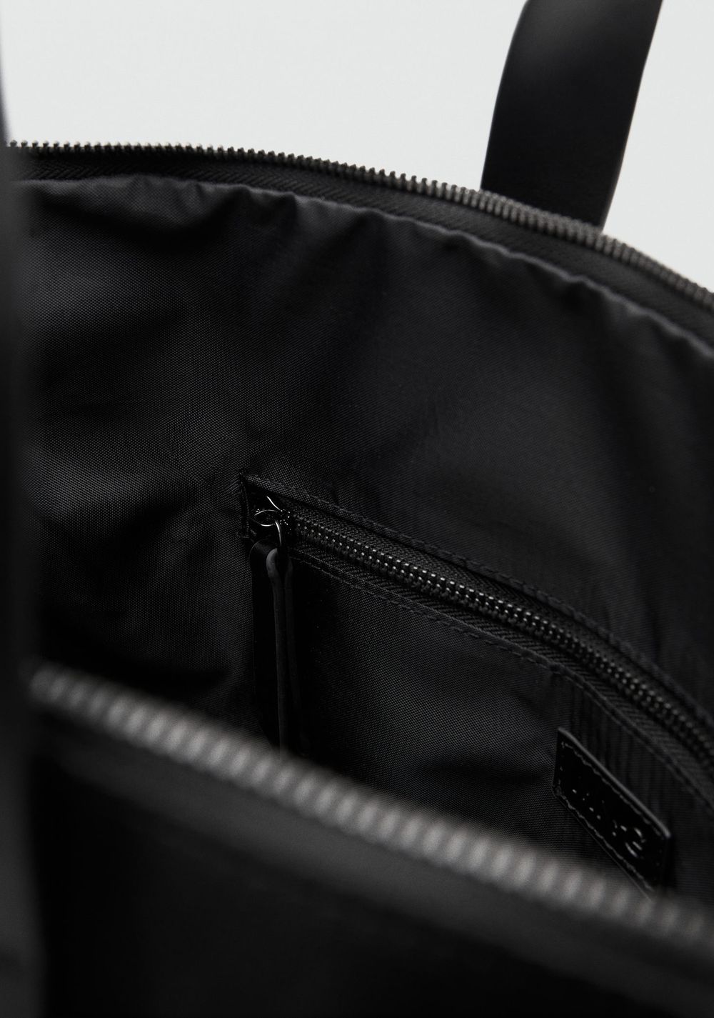 Bolso Multifuncional Combinado Piel Mango 5