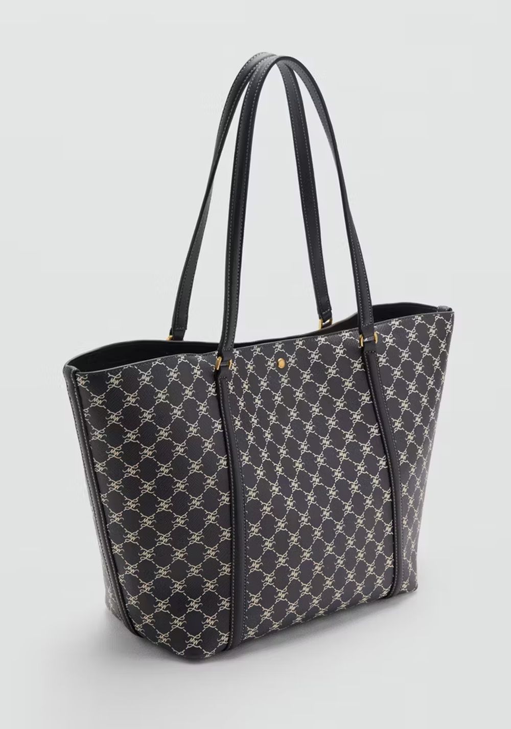 Cartera Shopper Estampado Logo Mango 3