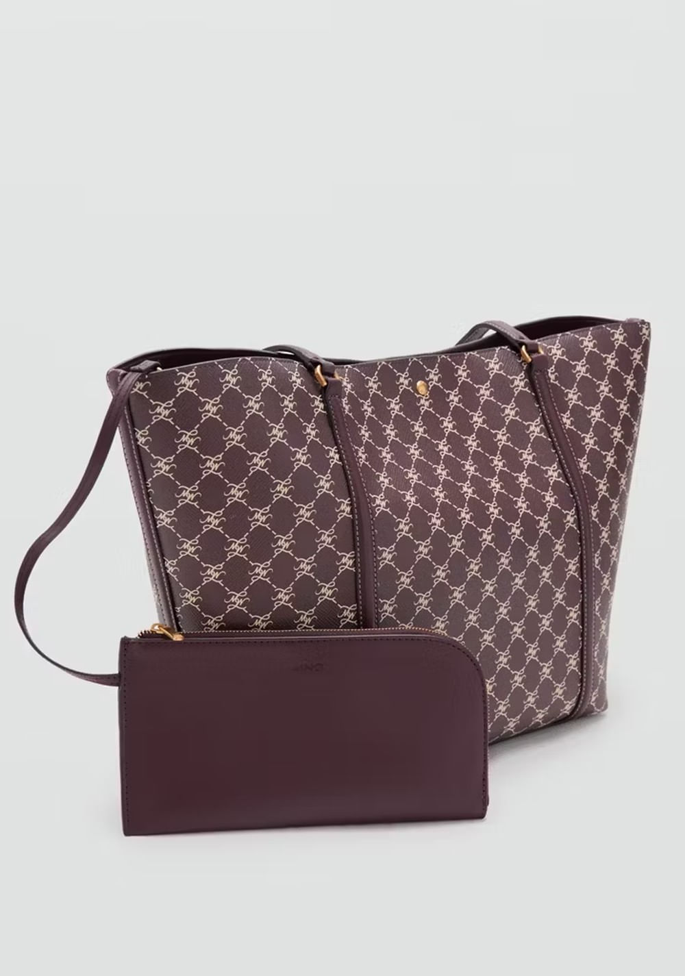 Cartera Shopper Estampado Logo Mango 5
