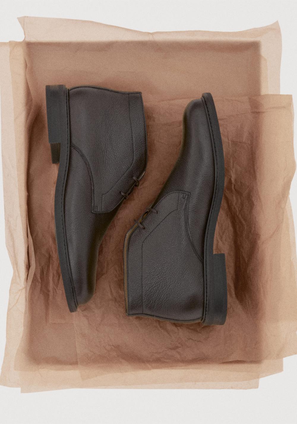 Botines Piel Cordones Mango 5