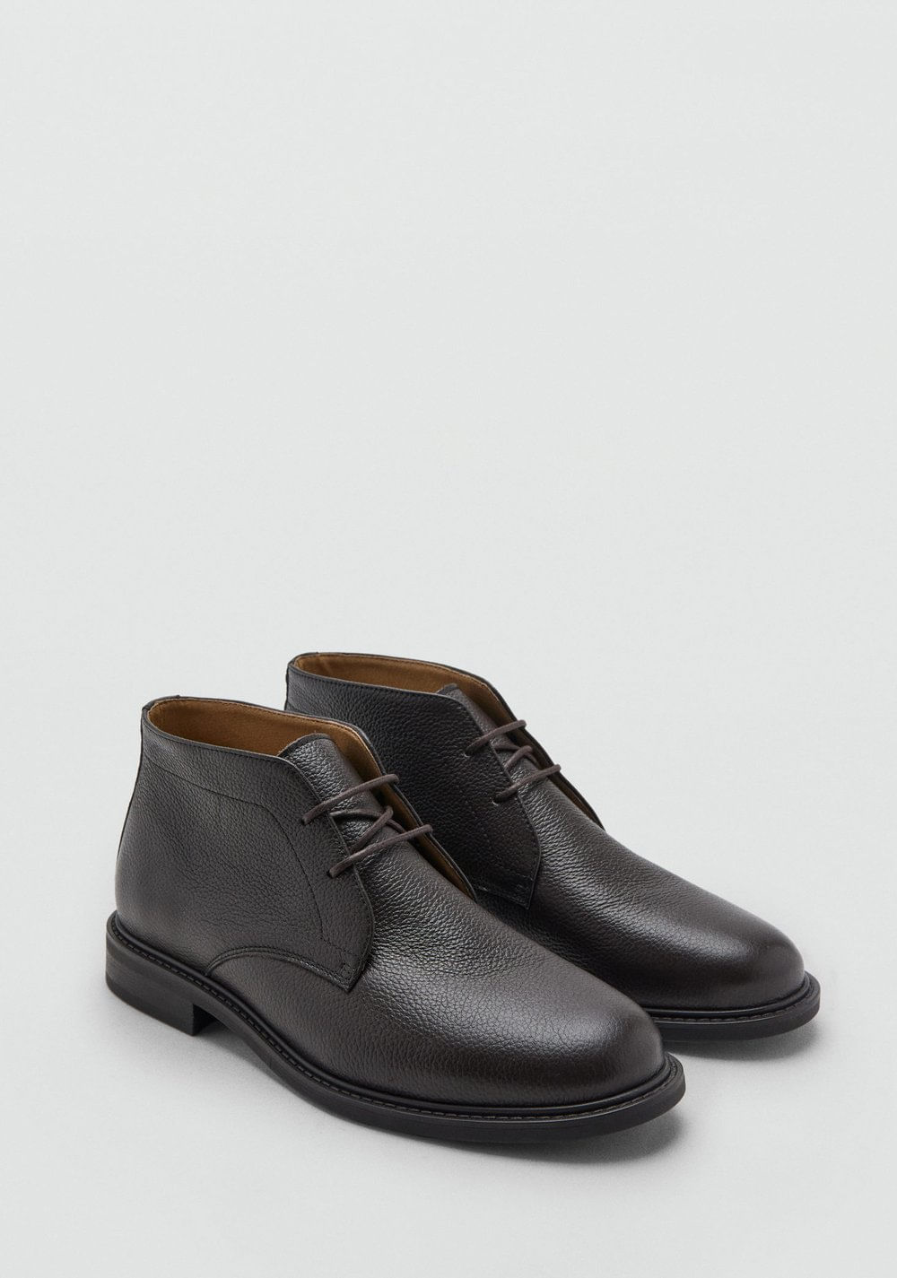Botines Piel Cordones Mango 2