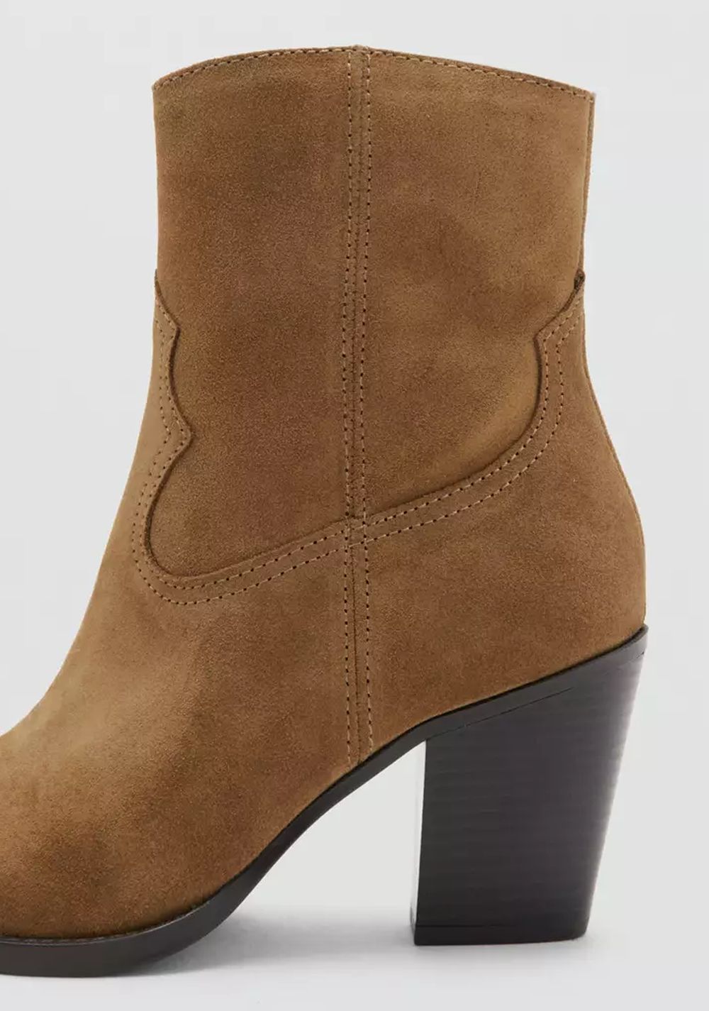 Botines Serraje Tacón Bloque Mango 3