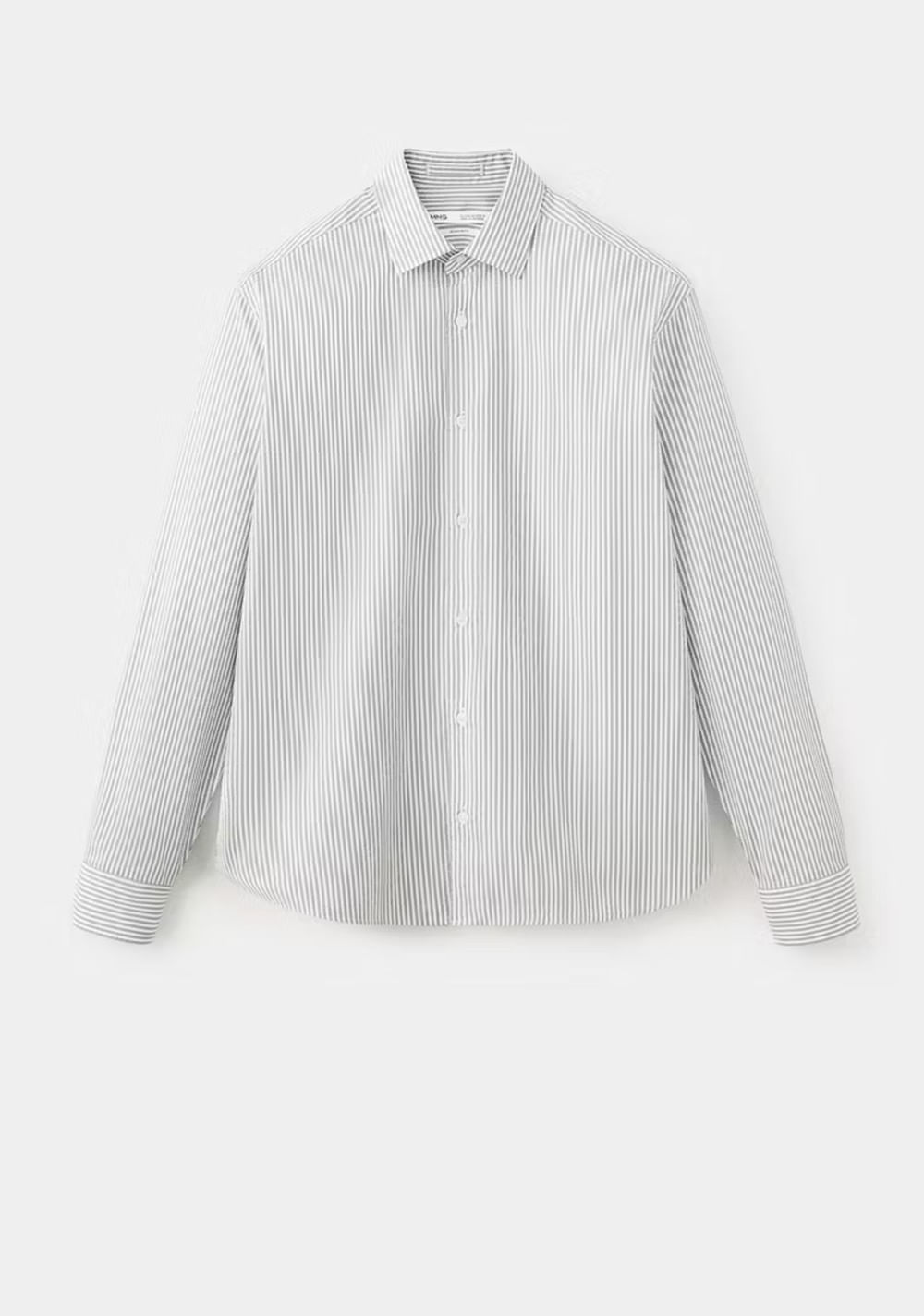 Camisa 100% Algodón Regular Fit Rayas Mango 8