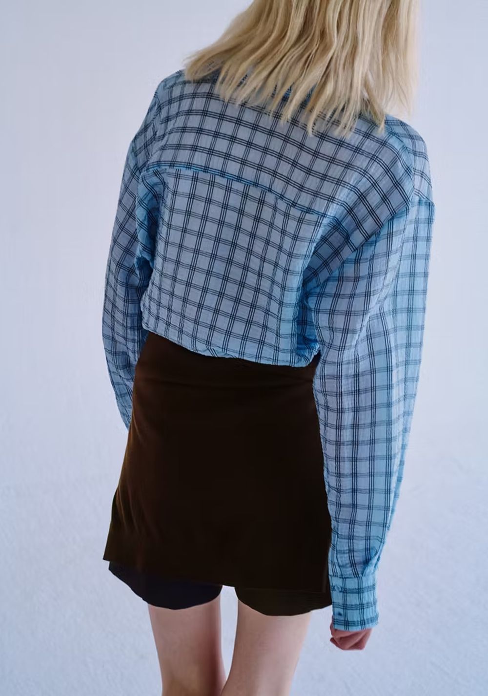 Camisa Lyocell Textura Cuadros Mango 3
