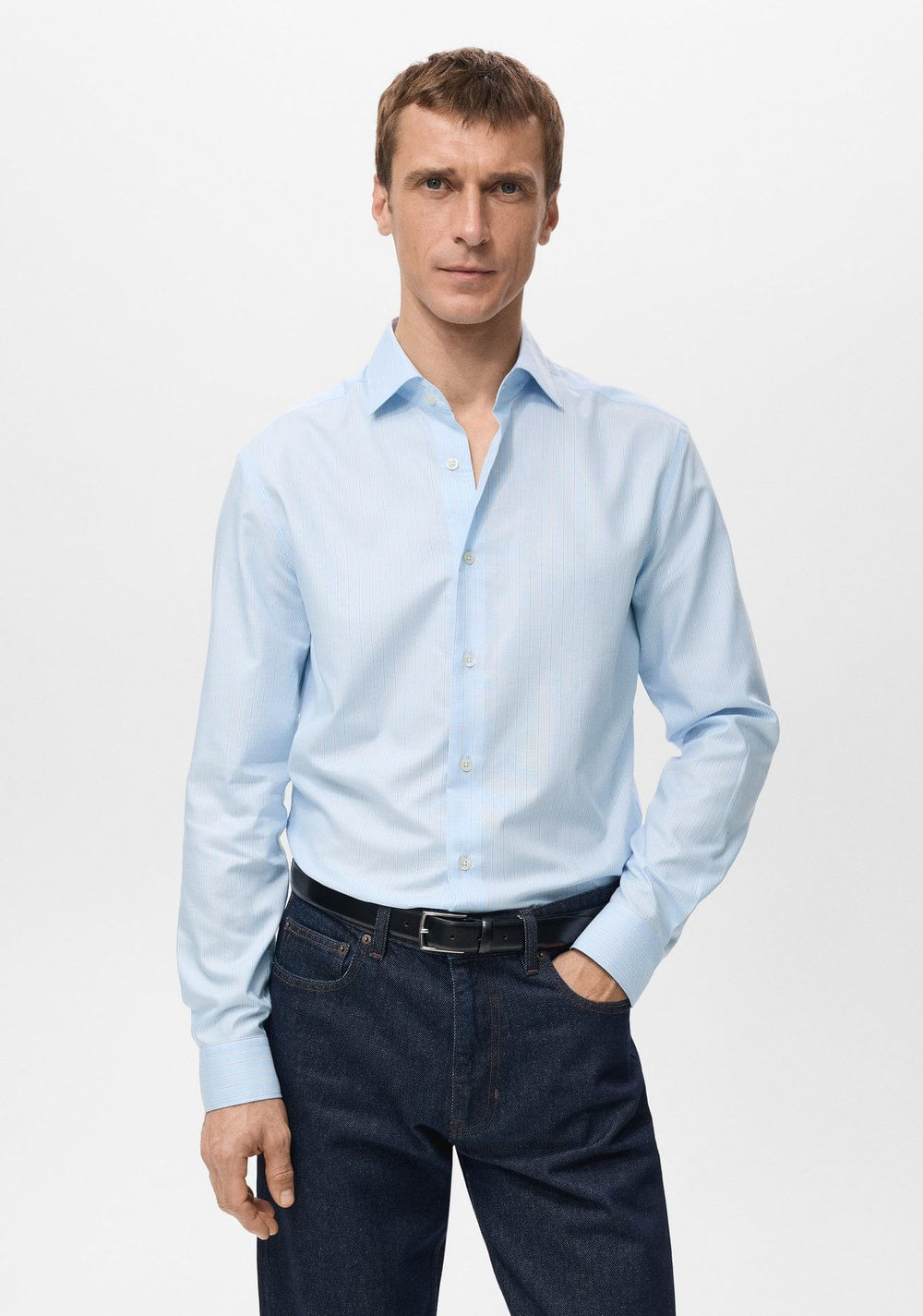 Camisa Rayas Slim Fit Mango Imagen Principal