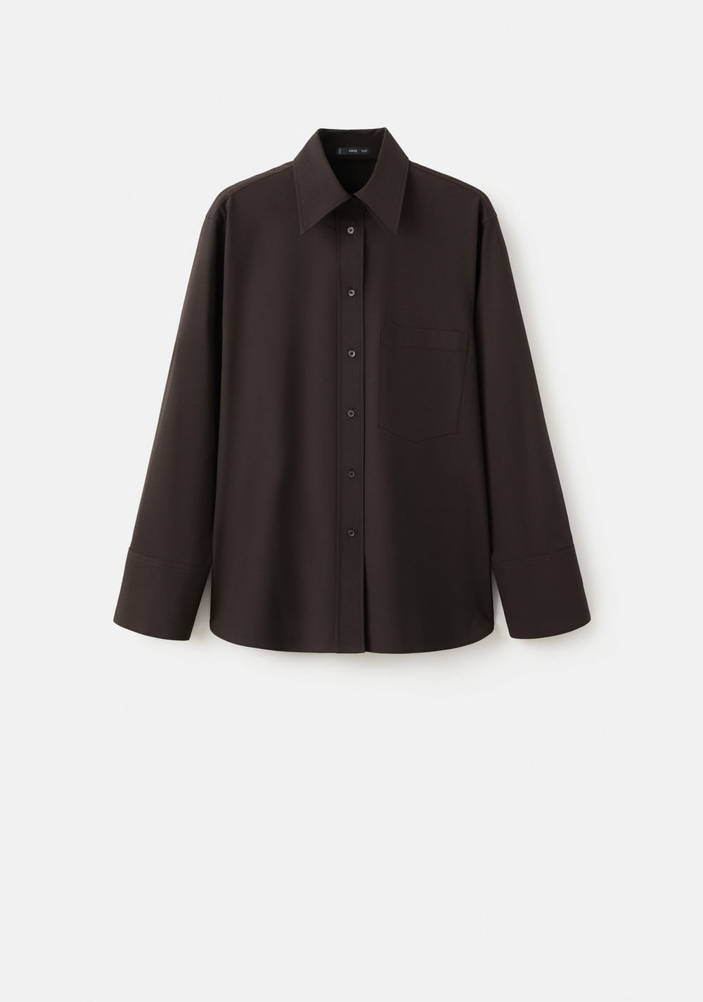 Camisa Recta Bolsillo Mango 2