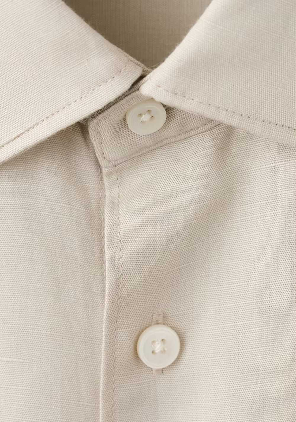 Camisa Regular Fit Mezcla Lyocell Lino Mango 6
