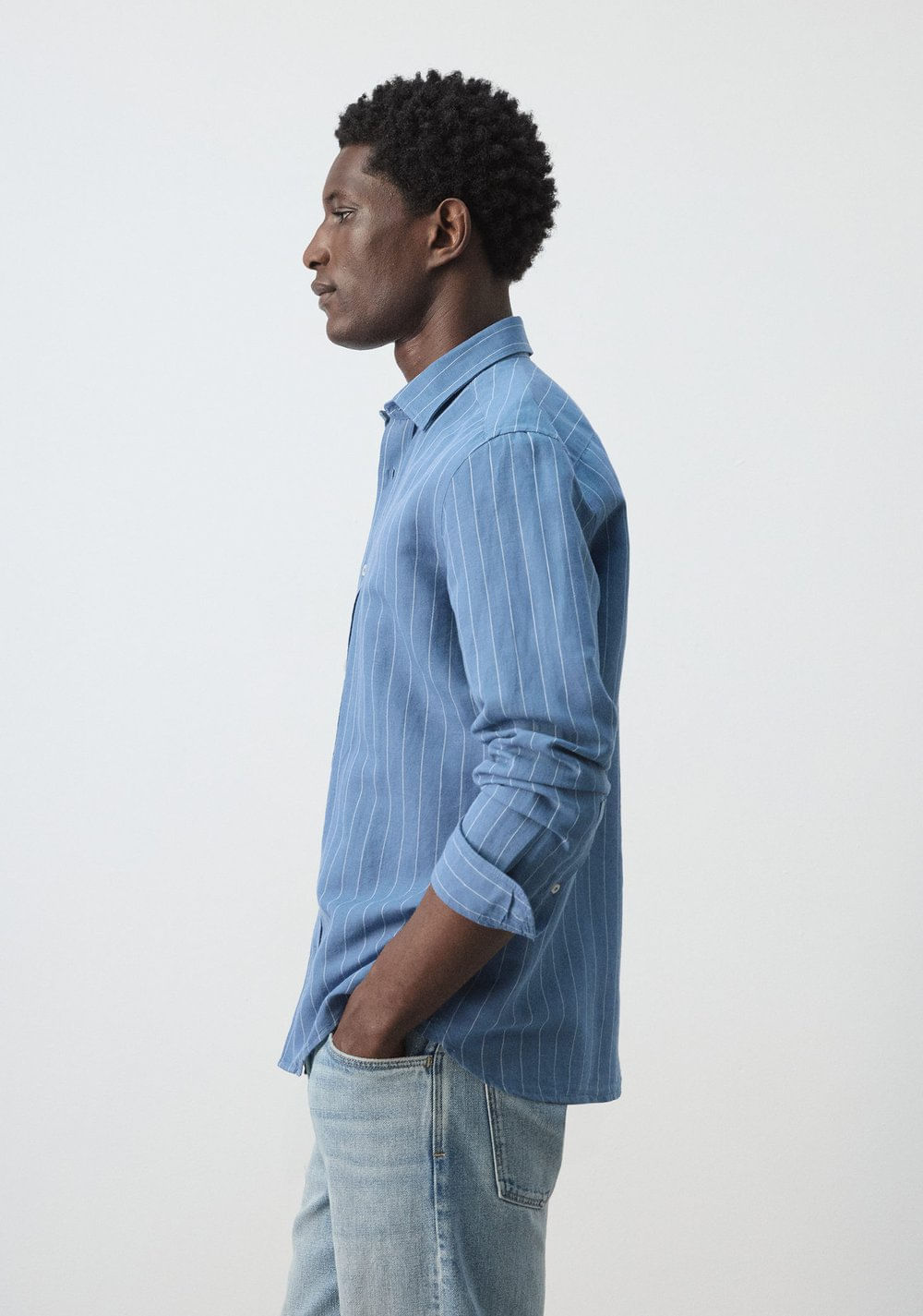 Camisa Regular Fit Rayas Mango 6
