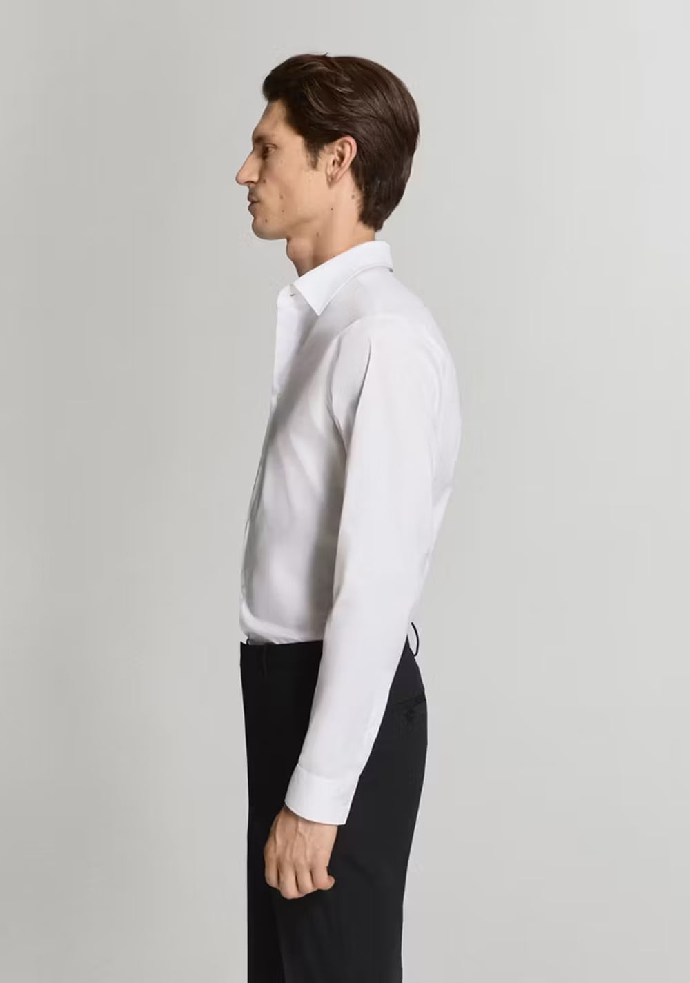 Camisa Traje Super Slim Fit Algodón Stretch Mango 5