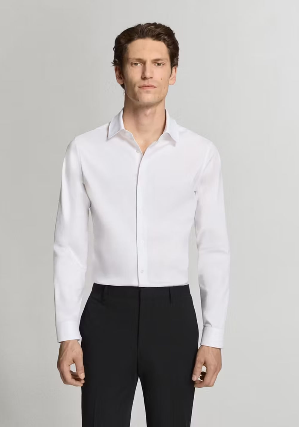 Camisa Traje Super Slim Fit Algodón Stretch Mango Imagen Principal