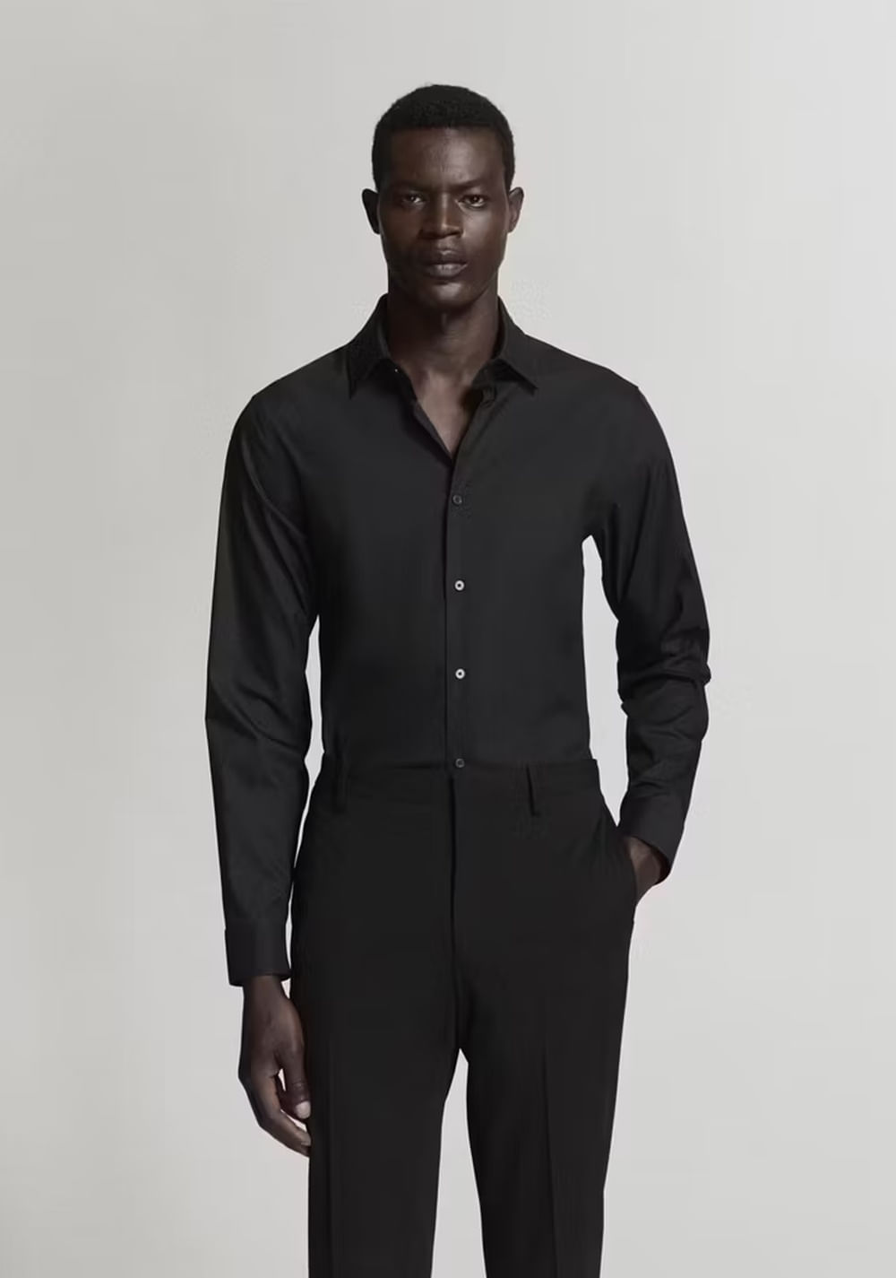 Camisa Traje Super Slim Fit Algodón Stretch Mango Imagen Principal