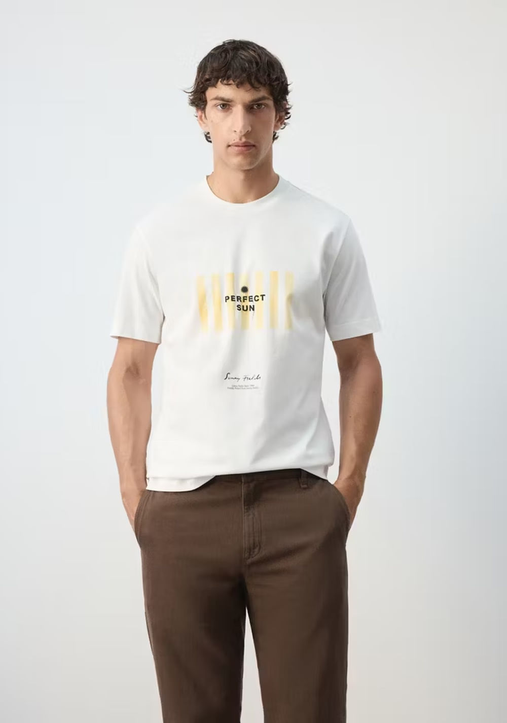 Camiseta 100% Algodón Estampada Mango Imagen Principal