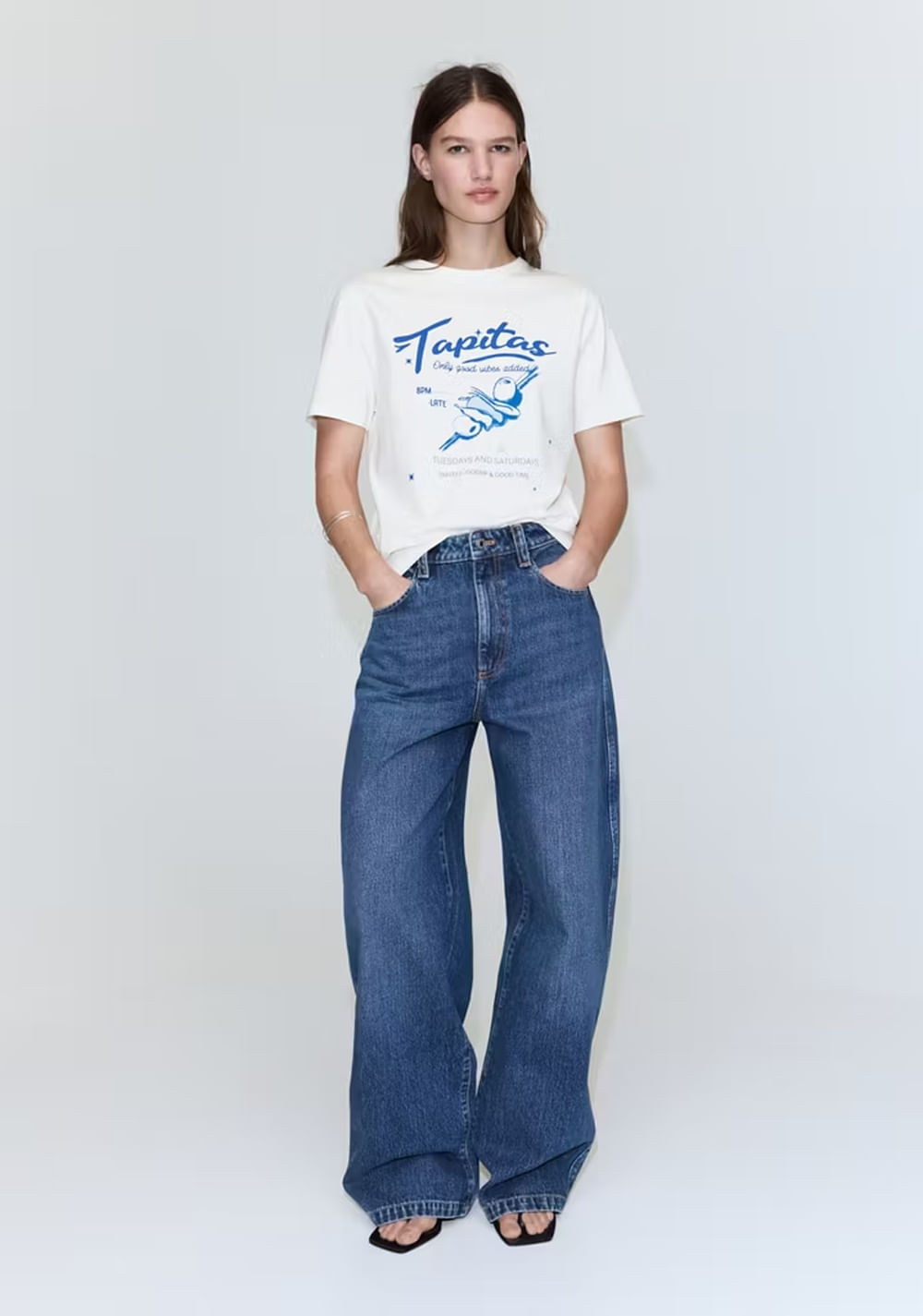 Camiseta Algodón Estampada Mango 2