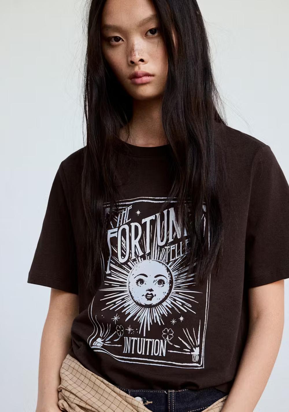 Camiseta Algodón Estampada Mango 4